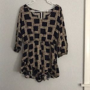 Patterned romper